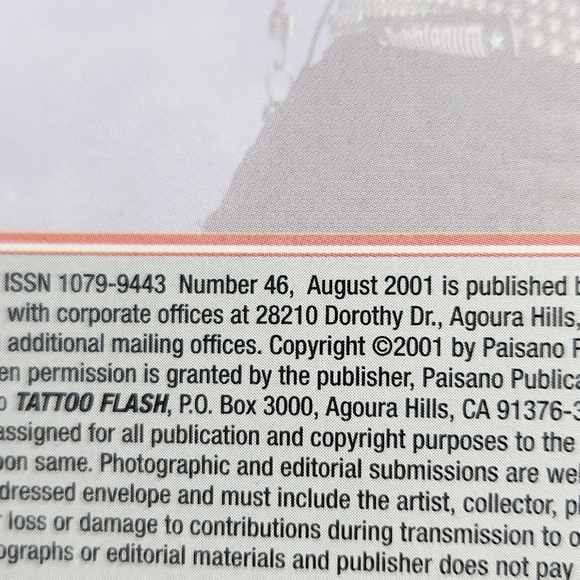 Vintage Y2K Flash Tattoo Magazine Lot Of 4 Magazines Womens Tattoos 1998 2001 - Picture 15 of 16